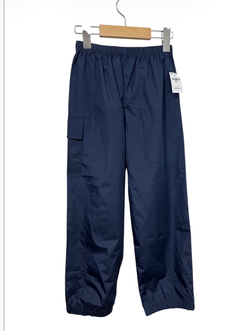 NWT Oshkosh Kids Navy Cargo Windbreaker Rain Pants